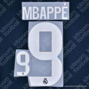 2025-26 Real Madrid Away Name Set #9 MBAPPE FIFA Club World Cup (Repro)