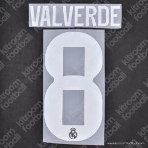 2025-26 Real Madrid Away Name Set #8 VALVERDE Cup (Repro)