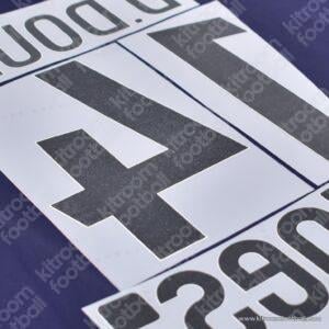 2024-25 Ligue One PSG Fourth Name Set #14 Desire DOUÉ + Snipes Sponsor (Repro) - Image 3