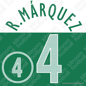 2005 México Home Name Set #4 Rafa MARQUEZ (Repro)