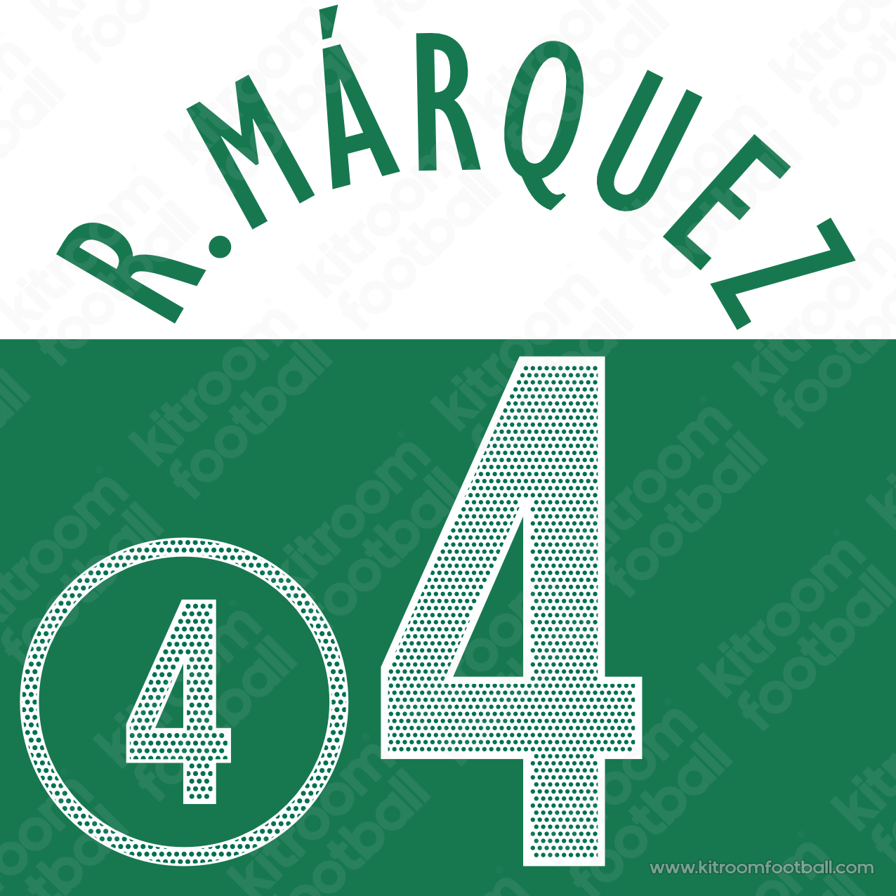 2005 México Home Name Set #4 Rafa MARQUEZ (Repro) – Kitroom Football