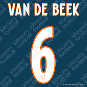 2019-20 Ajax Third Name Set #6 VAN DE BEEK (Repro)
