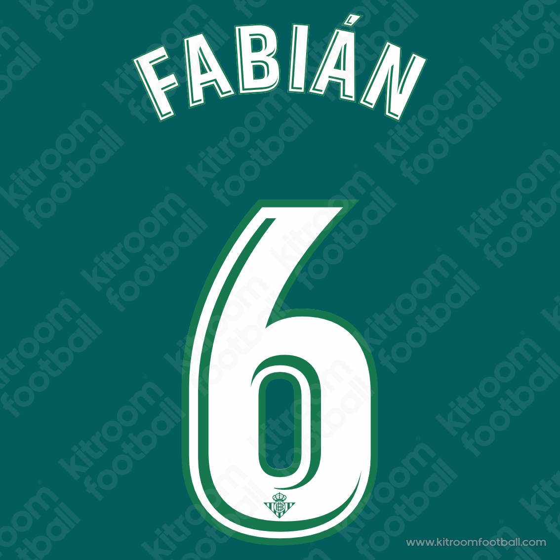 awREAL BETIS 2017-18 NAME SETS