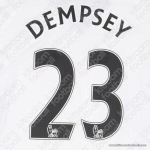 2007-12 Premier League Fulham Home Name Set #23 DEMPSEY (Repro)