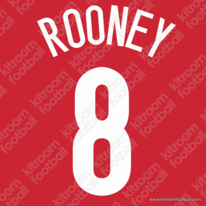 2004-06 Manchester United Home Name Set #8 ROONEY Cup (Repro) - Image 1