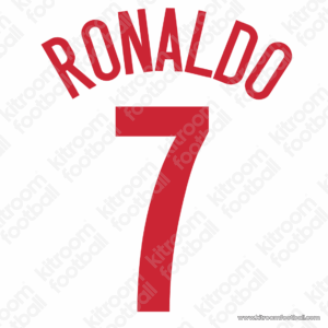 2004-06 Manchester United Away Name Set #7 Cristiano RONALDO Cup (Repro)