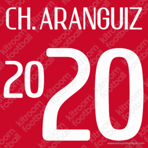 2016 Conmebol Copa America Chile Home Name Set #20 Charles ARANGUIZ (Repro) - Image 1
