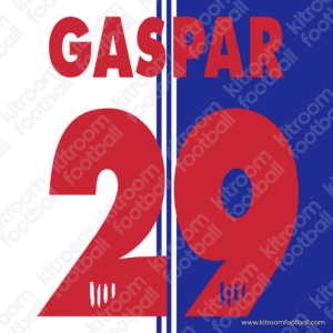 1997-98 Atletico Madrid Third Name Set #29 GASPAR (Repro)