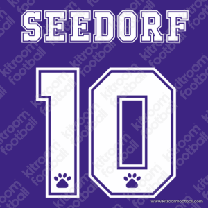 1996-97 Real Madrid Away Name Set #10 SEEDORF (Kelme) (Repro)