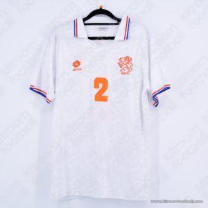 1994 FIFA World Cup Netherlands Away Shirt #2 Frank DE BOER (Lotto) (Size M) - Image 3