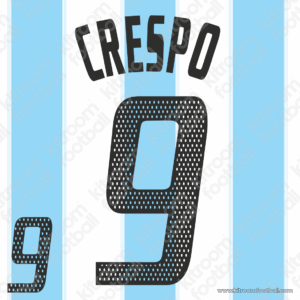 2004-05 Argentina Home Name Set #9 CRESPO (Repro)