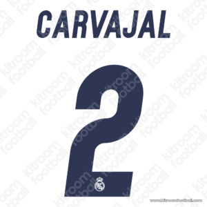 2016-17 Real Madrid Home Name Set #2 CARVAJAL (Repro)