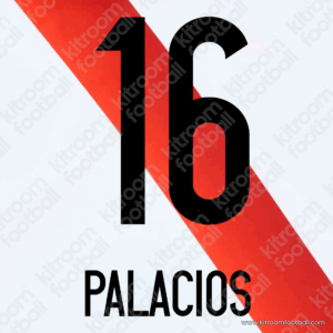 2015-16 River Plate Home Name Set #16 PALACIOS (Repro)