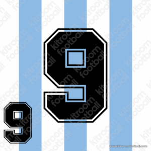 1996-97 Argentina Home Number #9 Batistuta (Repro)