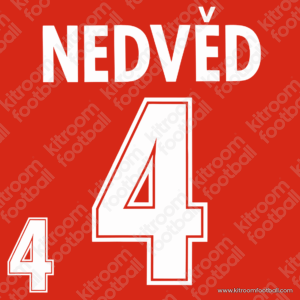 2000 UEFA Euro Czech Home Name Set #4 NEDVED (Repro) - Image 1