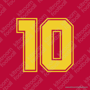 1992-94 As Roma Home Number #10 GIANNINI (Repro)