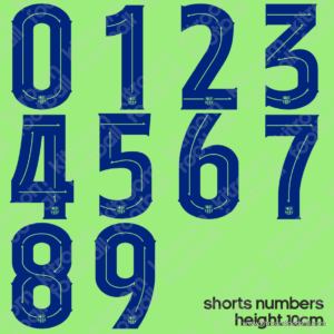 Original Player Issue 2024-25 Barcelona Third Shorts Number Cup (1 pc each) (TPT)