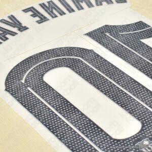 2025-26 Barcelona Cup Away Name Set #10 LAMINE YAMAL (Repro) - Image 3