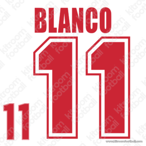 1998 FIFA World Cup México Away Name Set #11 BLANCO (Repro) - Image 1