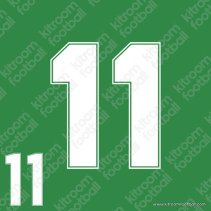 1997 Conmebol Copa America México Home Number #11 Blanco (Repro) - Image 1