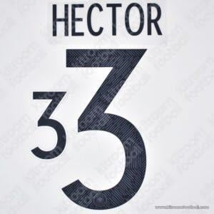 2020-21 UEFA Euro Germany Home Name Set #3 HECTOR (Repro)