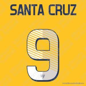 2014-15 Malaga CF Third Name Set #9 SANTA CRUZ (Repro)