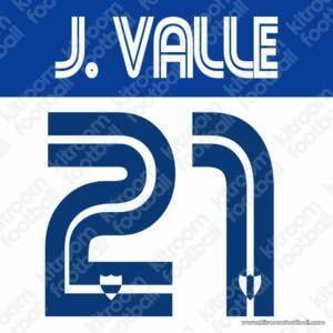 2006-07 Malaga CF Home Name Set #21 Jonathan VALLE (Repro)