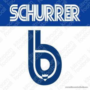 2006-07 Malaga CF Home Name Set #6 SCHURRER (Repro)