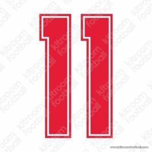 1987-93 AC Milan Away Number #11 SAVICEVIC (Repro)