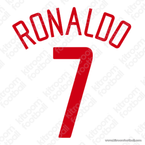 2003-04 Manchester United Cup Away Name Set #7 Cristiano RONALDO (Repro)