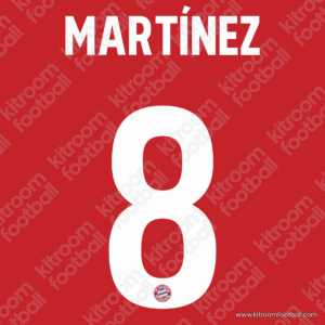2019-21 Bayern Munich Home Name Set #8 Javi MARTINEZ (Repro) - Image 1