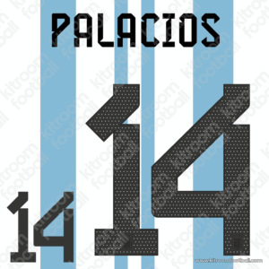 2022 Argentina FIFA World Cup Home Name Set #14 PALACIOS (Repro)