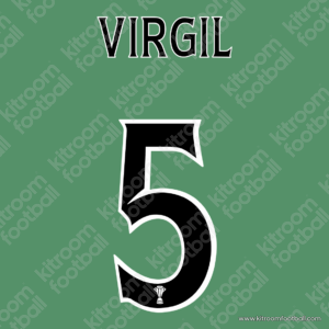 2013-15 SPL Scottish Premieship Celtic FC Home Name Set #5 VIRGIL Van Dijk (Repro)