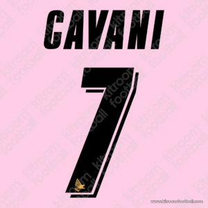 2007-08 Palermo Home Name Set #7 CAVANI (Repro)