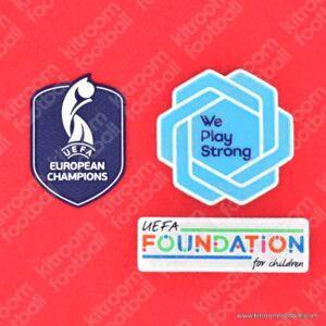 Original Player Issue 2022 UEFA Women's Euro Netherlands Patch Set (Sporting ID)