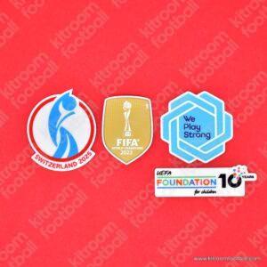 Original Player Issue 2025 UEFA Women's Euro Spain Patch Set (Sporting ID)