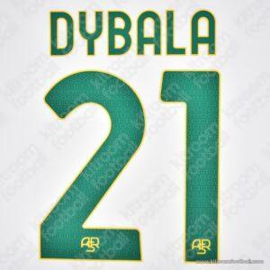 2025-26 As Roma Third Name Set #21 DYBALA (Repro)