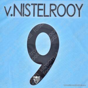 2011-12 Malaga CF Home & Away Name Set #9 van NISTELROOY (Repro) v2