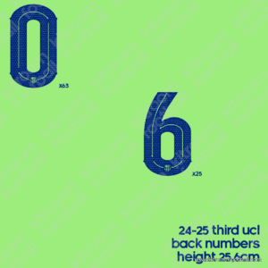 Original Player Issue 2024-25 Barcelona Third Number Cup (1pc each) (TPT)