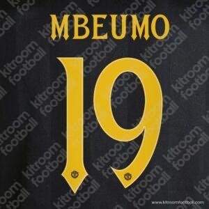 2025-26 Manchester United Third Name Set #19 MBEUMO Cup (Repro)