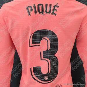 2018-19 La Liga Barcelona Third Name Set #3 PIQUE (Repro)
