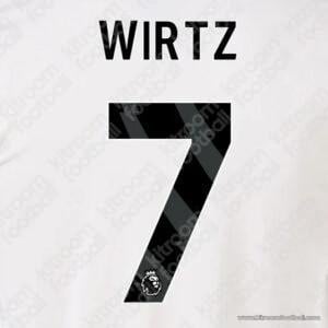 2025-26 Premier League Liverpool Away Name Set #7 WIRTZ (Repro)