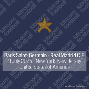 2025 FIFA Club World Cup PSG Home Match Details MDT Patch Semifinal + Star (Repro)