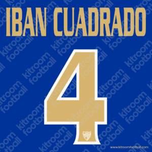 2008-09 Malaga CF Name Set #4 IBAN CUADRADO (Repro)