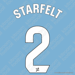 2023-24 Celta Vigo La Liga Home Name Set #2 STARFELT (Repro) - Image 1
