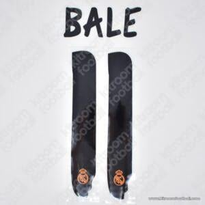 Official Reissue 2013-14 Real Madrid Home & Away Name Set #11 BALE (Sporting ID)