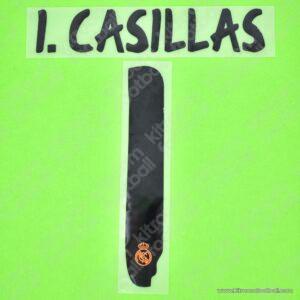 Official Reissue 2013-14 Real Madrid Goalkeeper Name Set #1 Iker CASILLAS (Sporting ID)