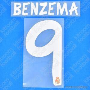 Official Reissue 2013-14 Real Madrid Third Name Set #9 BENZEMA (Sporting ID)