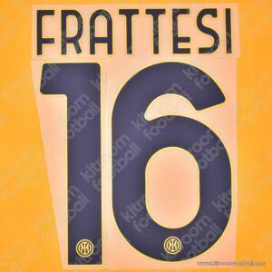 2024-25 Inter Milan Third Name Set #16 FRATTESI (Repro)