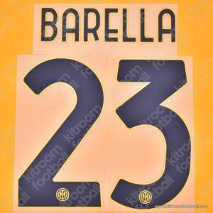 2024-25 Inter Milan Third Name Set #23 BARELLA (Repro)
